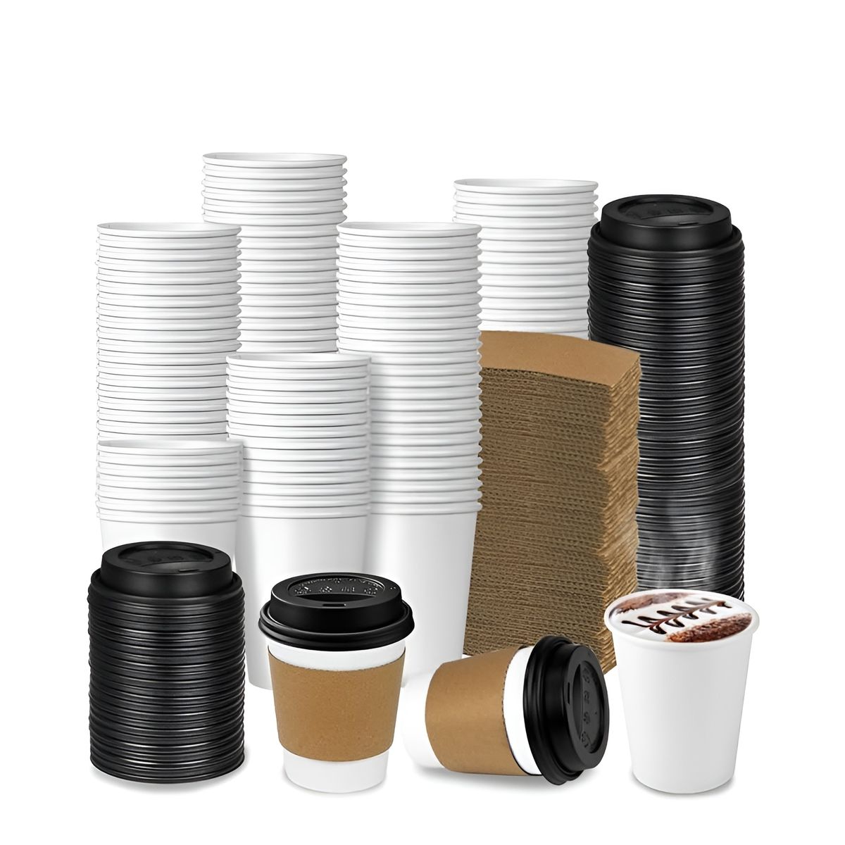 Pasteleria - Vaso Cafe Kraft Vasos Polipapel Vaso Ctapa+manga 8oz 200und