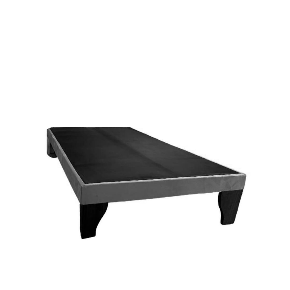 FLOBAL - Base de Cama 1,5 Plaza 105x190x35cm Gris Flobal