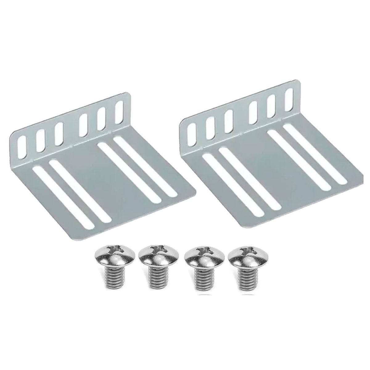 GENERICO - Soporte Metálico Para Radio Android 2 Din Con Tornillos