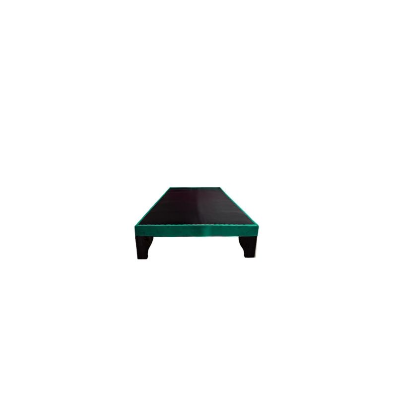 FLOBAL - Base de Cama Europea 1.5 Plaza 105x190x35cm Verde Esmeralda Flobal