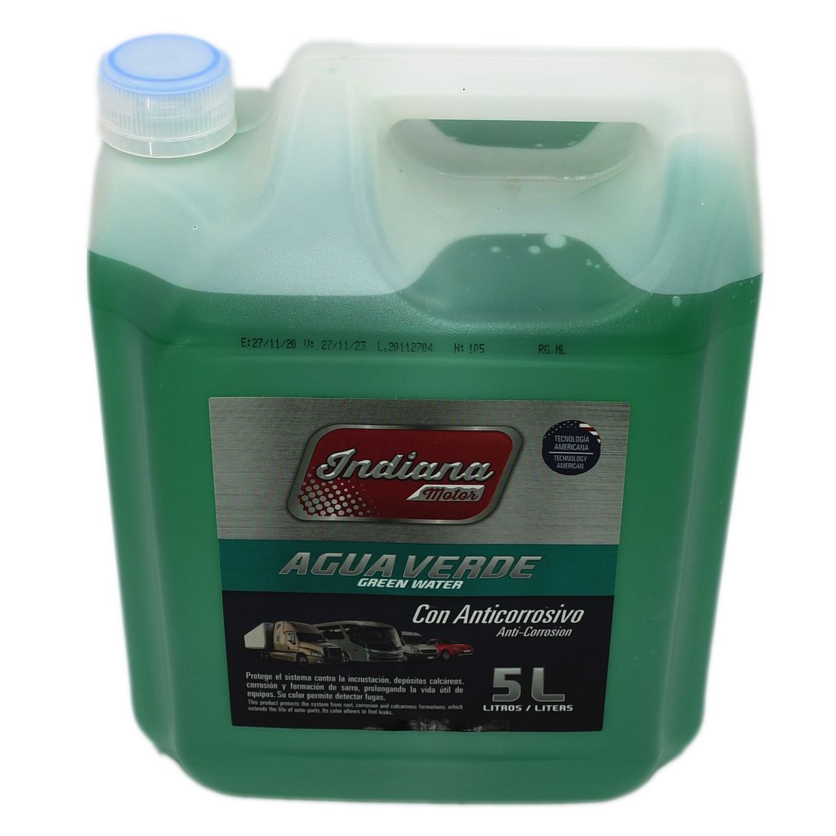 INDIANA - Agua Verde 5 Lts