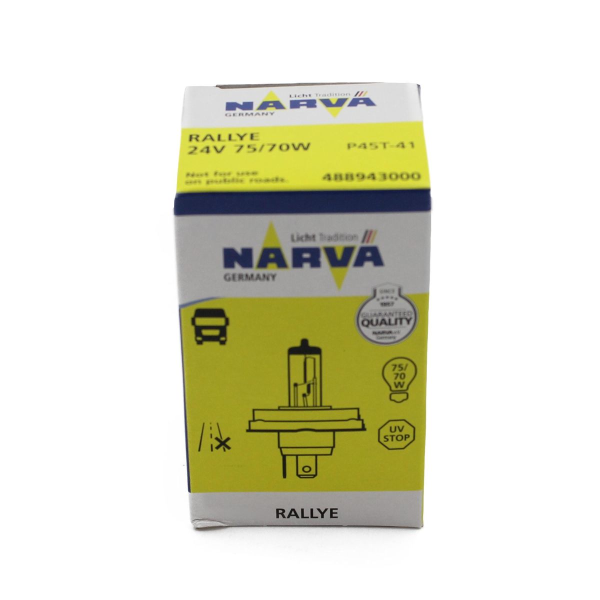 HELLA - Ampolleta H4 Unidad 24 Volts 75/70 Watts