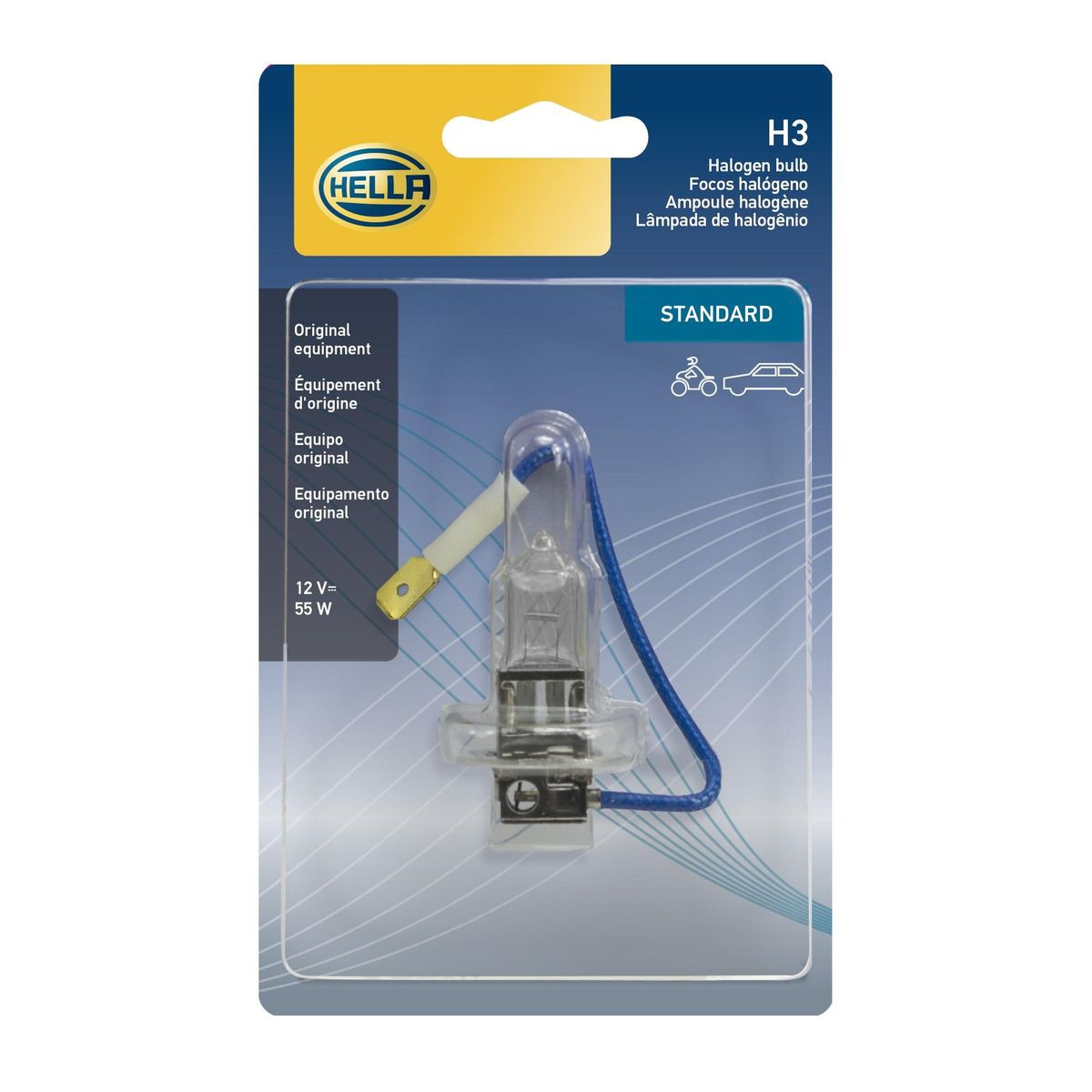 HELLA - Ampolleta H3 Unidad 12 Volts 55 Watts - Hella