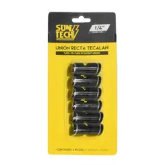 SUNTECH - Blister Union Recta Tecalan 1/4 PuLG