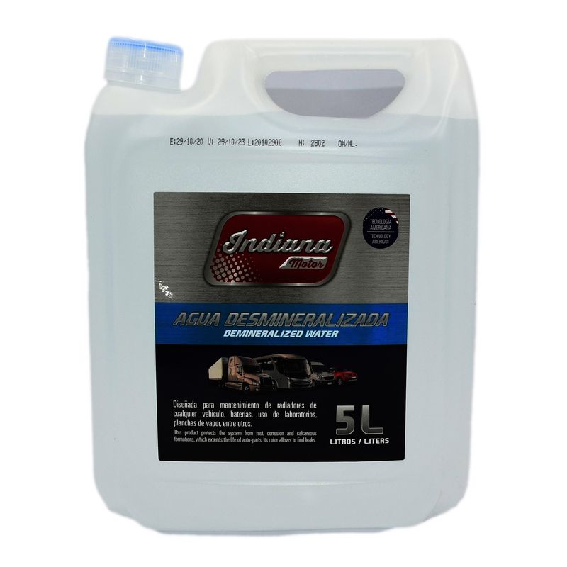 INDIANA - Agua Desmineralizada 5 Lts