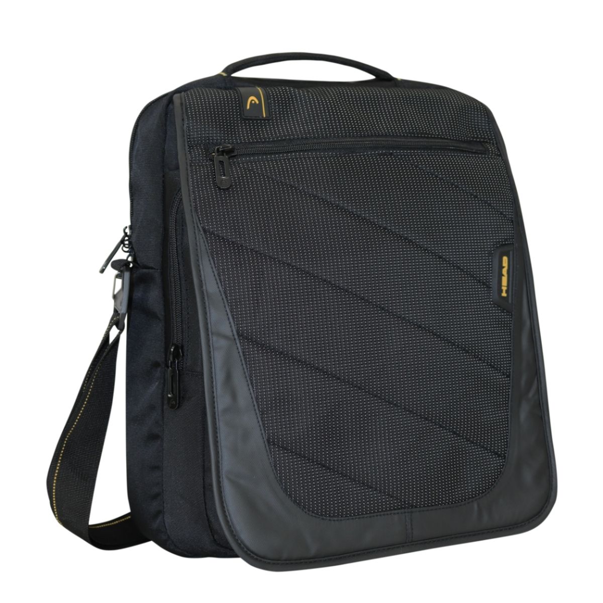 HEAD - Bolso New Euro Vertical L Twin Tone Negro Head