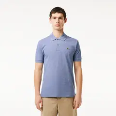 LACOSTE - Polera Polo Algodón Hombre L1264 Celeste