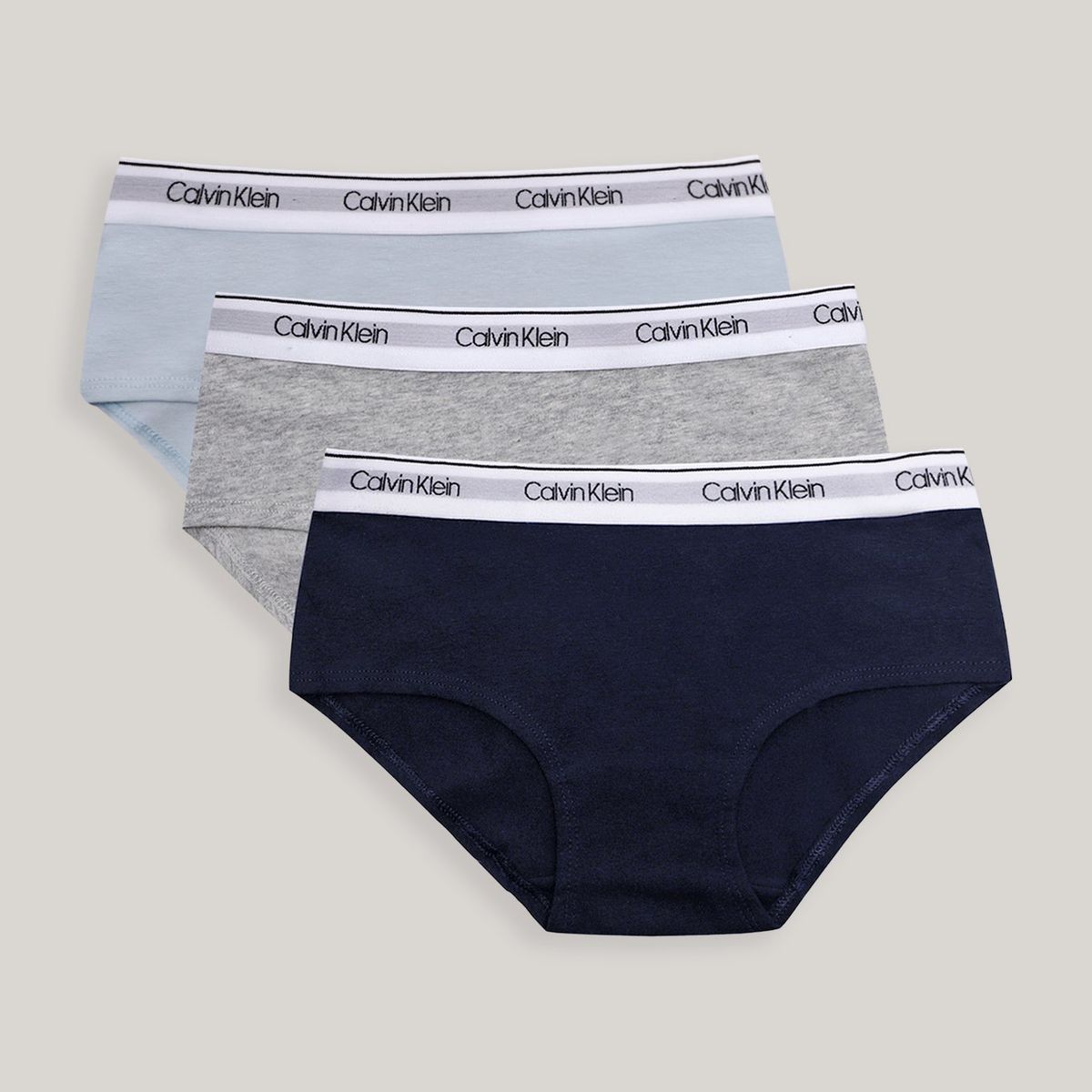 CALVIN KLEIN - Pack 3 Calzon Hipster Niña Multicolor Calvin Klein