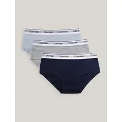 CALVIN KLEIN - Pack 3 Calzon Hipster Niña Multicolor