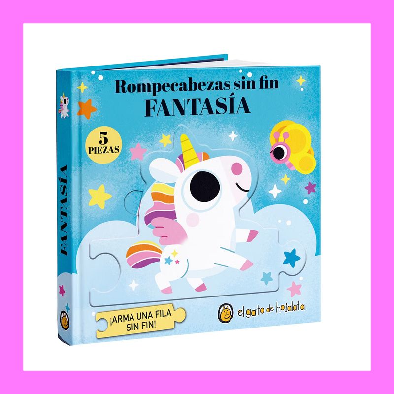 TOP10BOOKS - LIBRO ROMPECABEZAS SIN FIN: FANTASÍA / EL GATO DE HOJALATA /