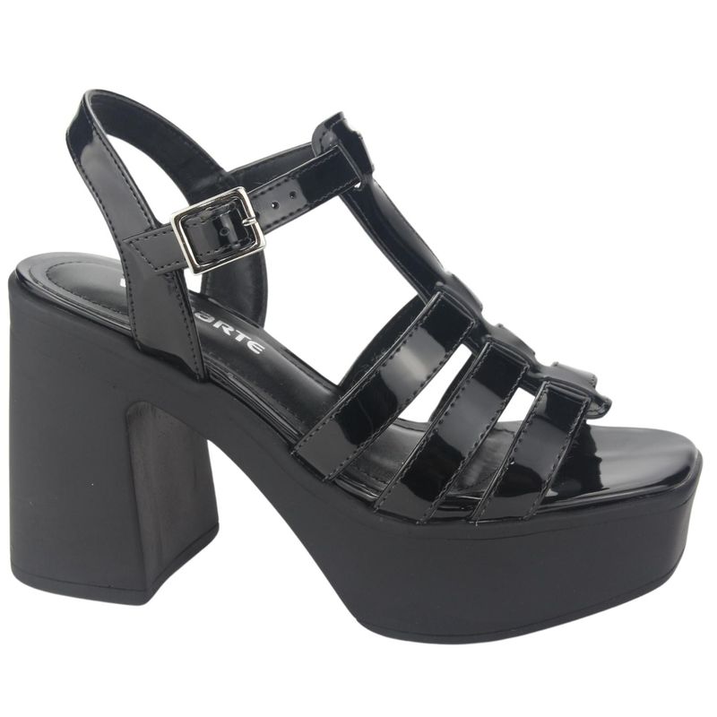 VIA MARTE - Sandalia Mujer Negro Casual Via Marte 23-11104