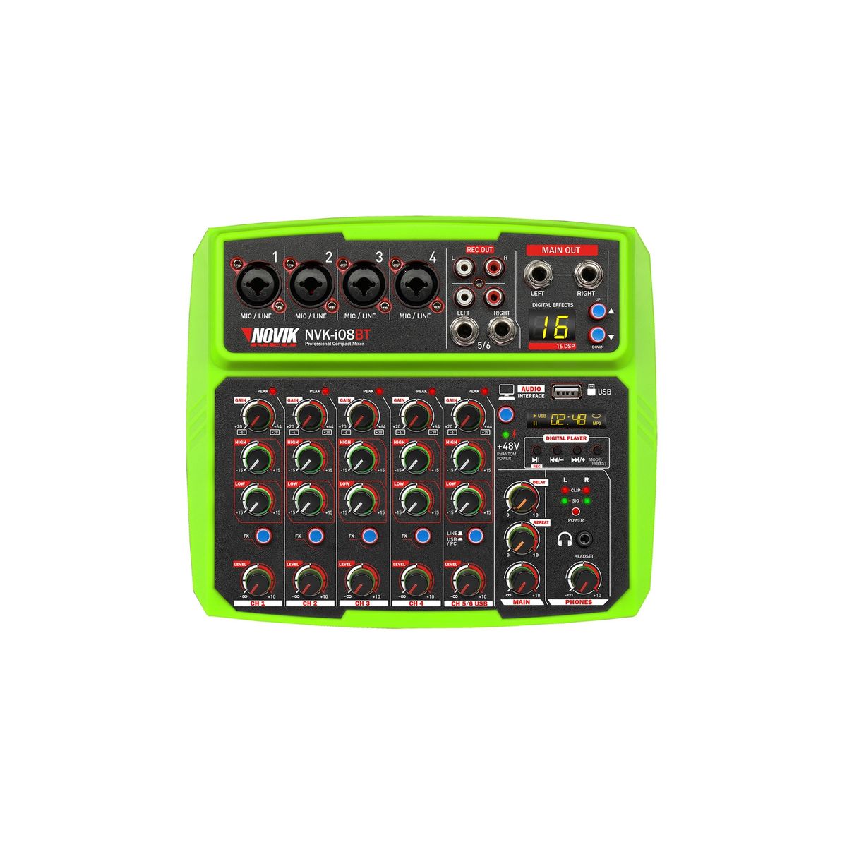 NOVIK NEO - CONSOLA PASIVA CON INTERFAZ USB NOVIK NVK i08BT VERDE NOVIK NEO