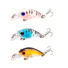 GENERICO - Pack 3 Señuelos Pochitas 4g 5cm Pesca Deportiva En Rios
