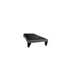 FLOBAL - BASE DE CAMA 1 PLAZA 90X190X35 CM GRIS FELPA
