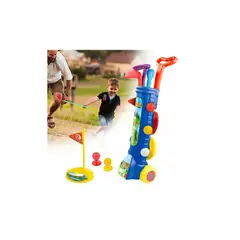 GENERICO - Set De Golf Para Niños Con Carro Y Accesorios Juguete