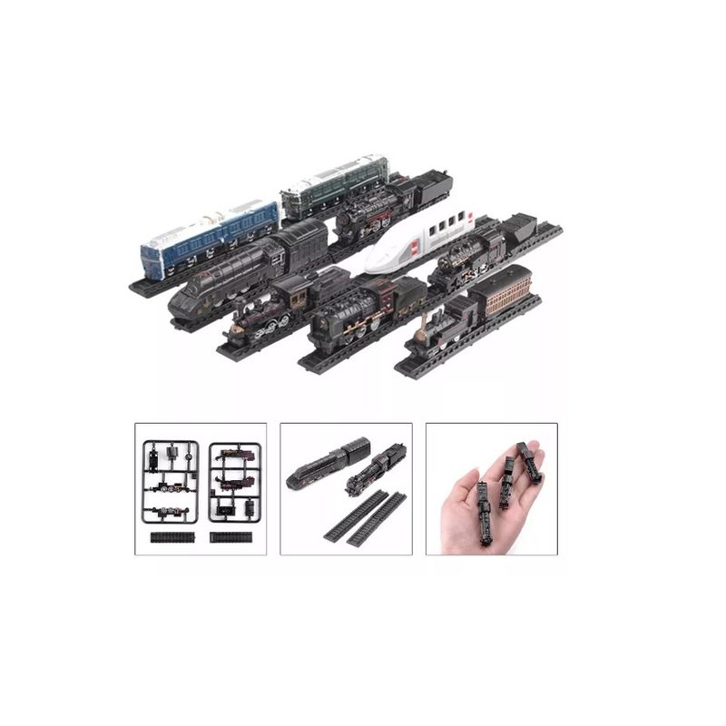 GENERICO - 9 Trenes 1:200 Mini Tren De Colección , Modelismo 4d