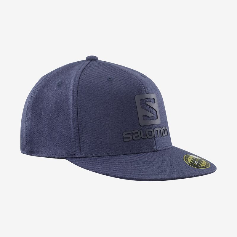 SALOMON - Jockey Logo Cap Flexfit Azul Salomon