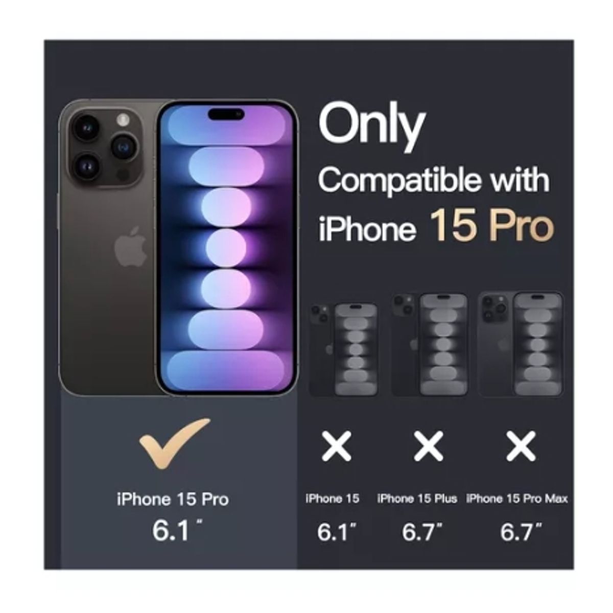 GENERICO - Carcasa Mate Para iPhone Funda Magnética Traslucida IPHONE 15 PRO