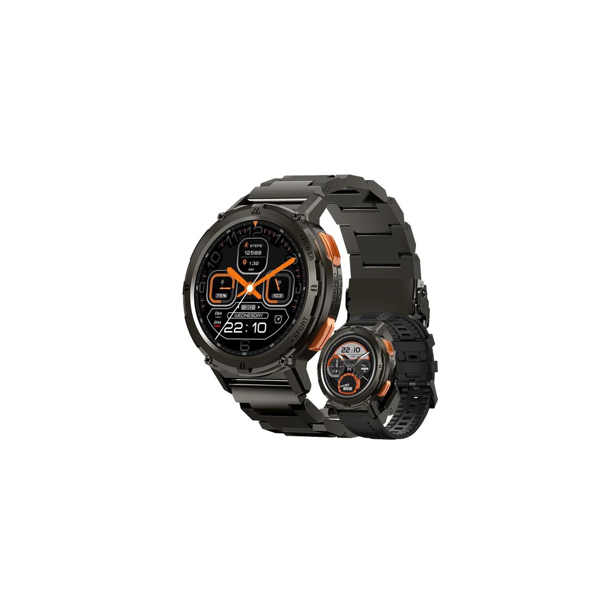 KOSPET - Reloj Smartwatch Tank T2 Edición Especial 1.43 Amoled Black- KOSPET