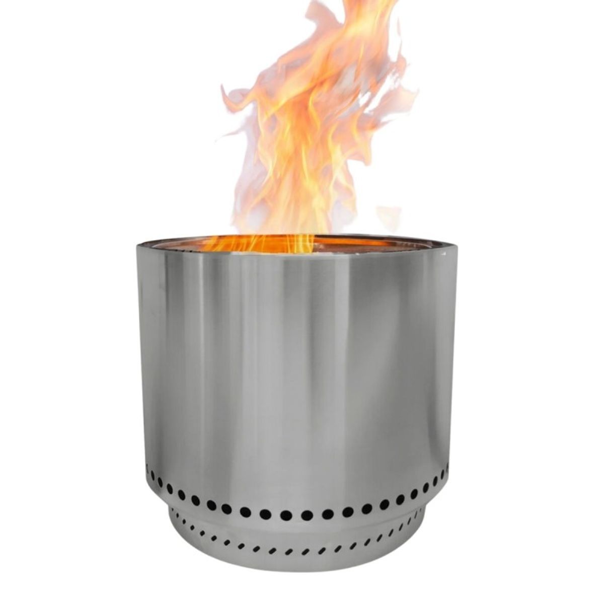 VERKEN - Brasero sin Humo Brann  Acero Inoxidable 304 + Acc / 50 cm - Metálico