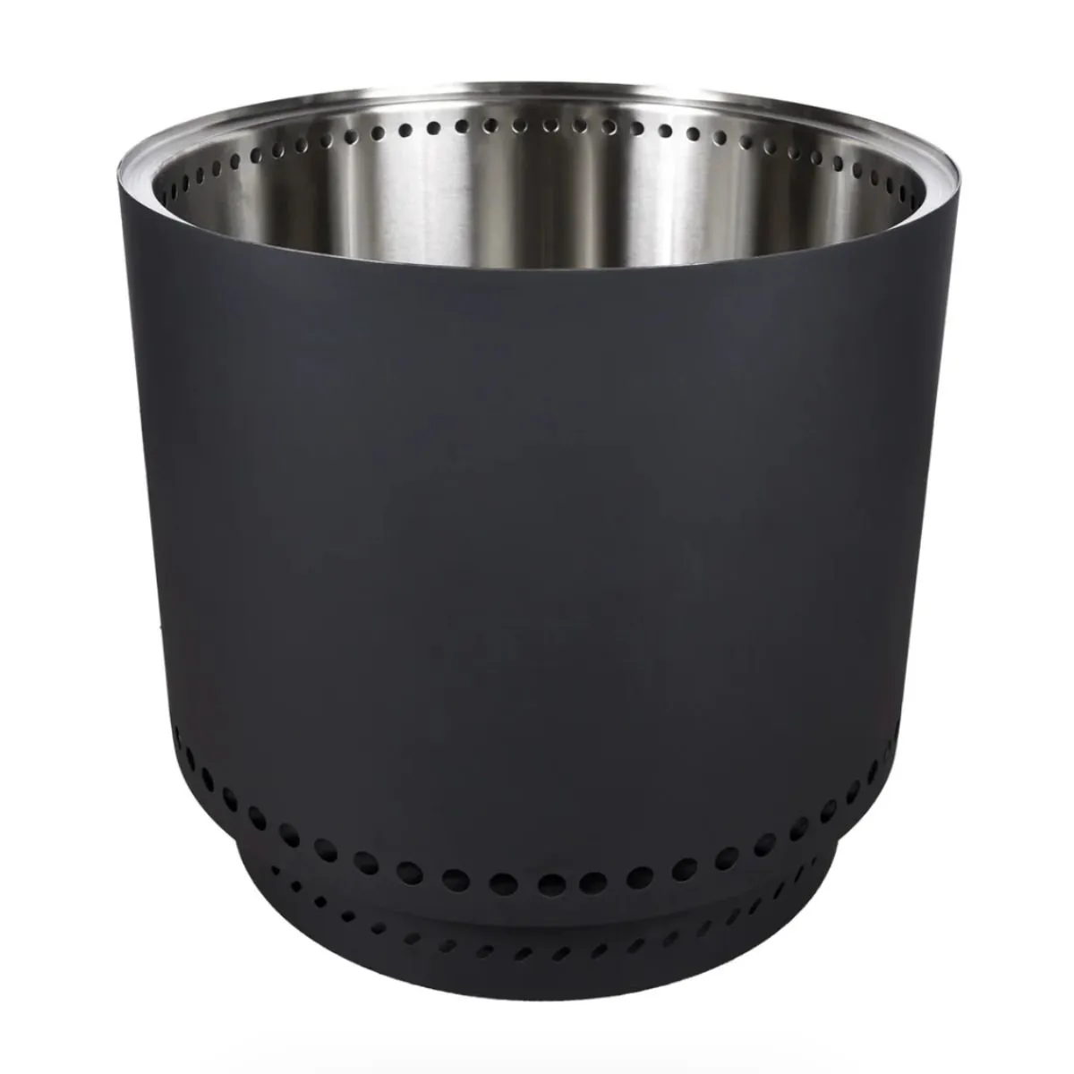 VERKEN - Brasero sin Humo Brann  Acero Inoxidable 304 + Acc / 50 cm - Negro