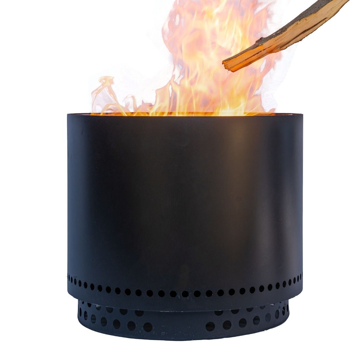 VERKEN - Brasero sin Humo Brann  Acero Inoxidable 304 + Acc / 50 cm - Negro