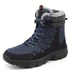 TIOZONEY - Botas de nieve con suela gruesa para hombre