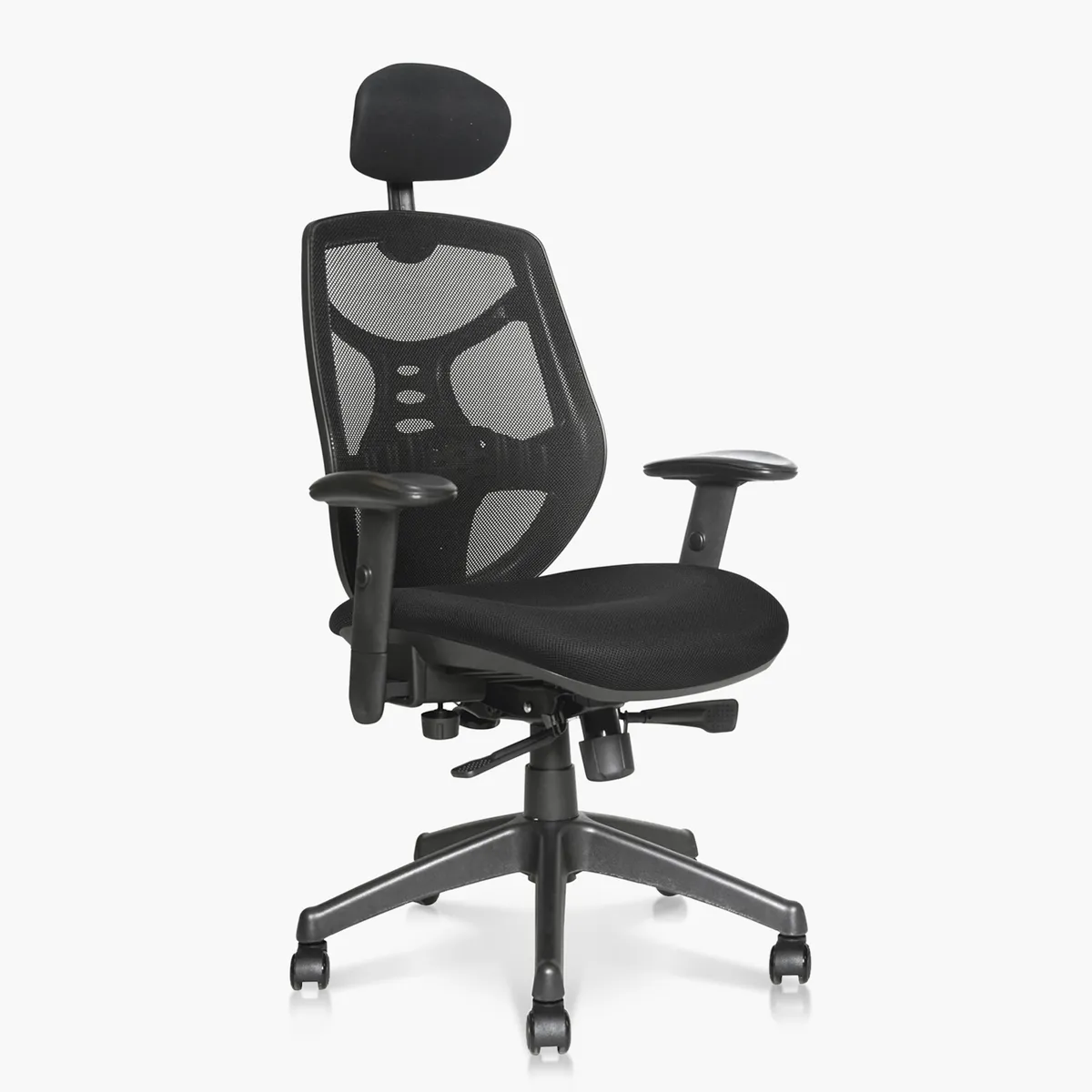 FORM OFFICE - Silla Oficina Identity Base Nylon c/cabecero Negro Form