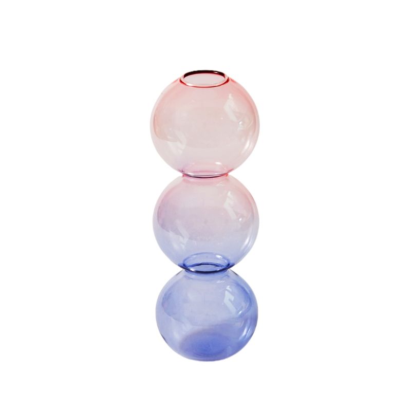 VATYERTY - Florero de cristal colorido para decoración del hogar