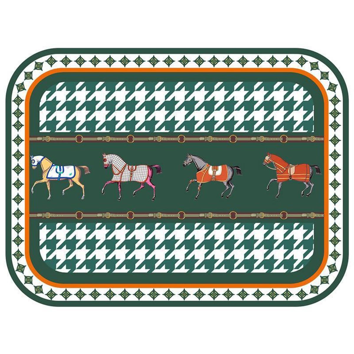 VATYERTY - Individual de estilo nórdico con estampado