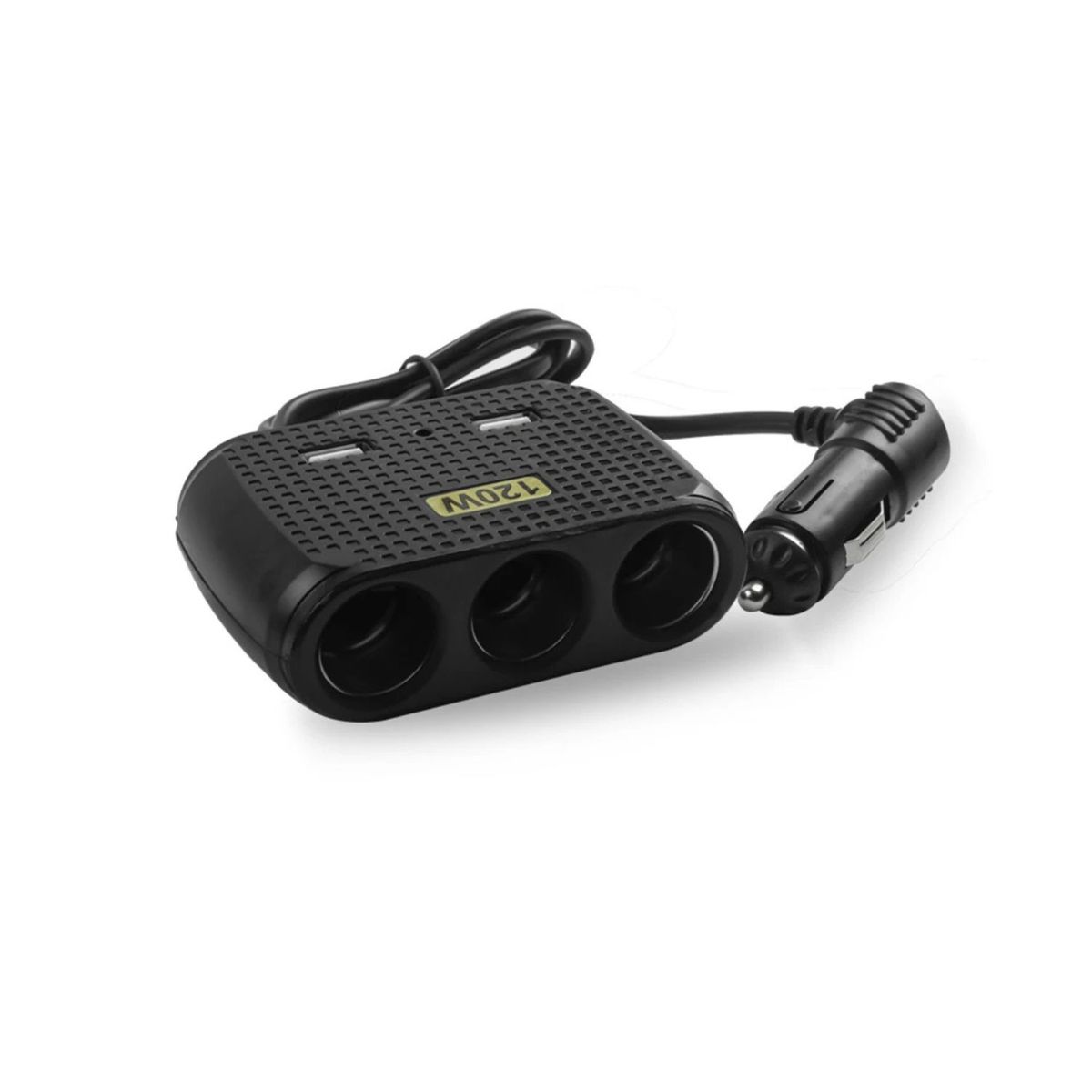 GENERICO - Adaptador Splitter Hub Encendedor De Auto + Puerto Usb 120W