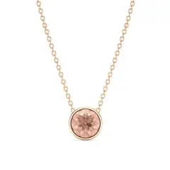 BLOOM CRYSTAL - Collar Bella con cristal Rosa Vintage baño en oro rosa