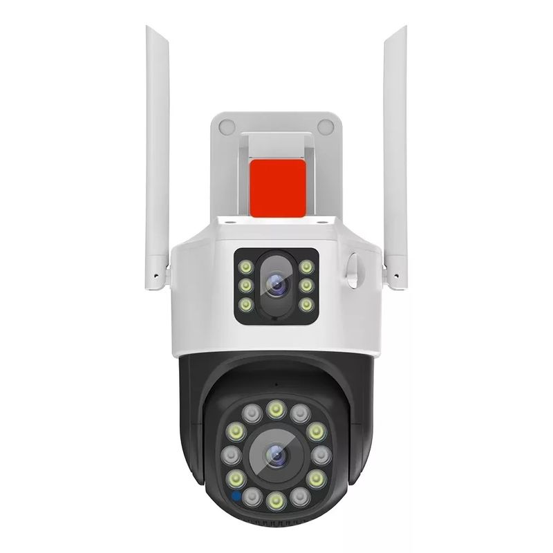GENERICO - Camara Dual Wifi Ip + Baliza Roja De Emergencia