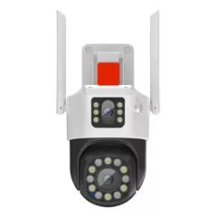 GENERICO - Camara Dual Wifi Ip + Baliza Roja De Emergencia