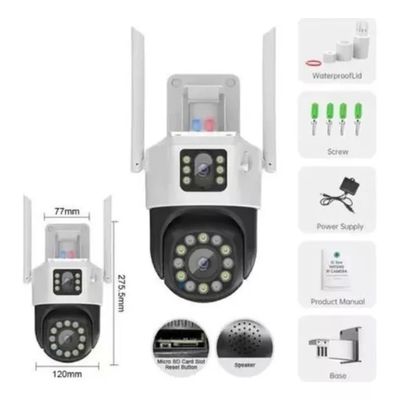 Imagen 2 del producto Camara Dual Wifi Ip + Baliza Roja De Emergencia