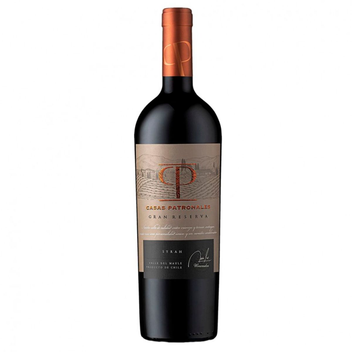 CASAS PATRONALES - Vino Casas Patronales Gran Reserva Syrah 14,5° 750cc