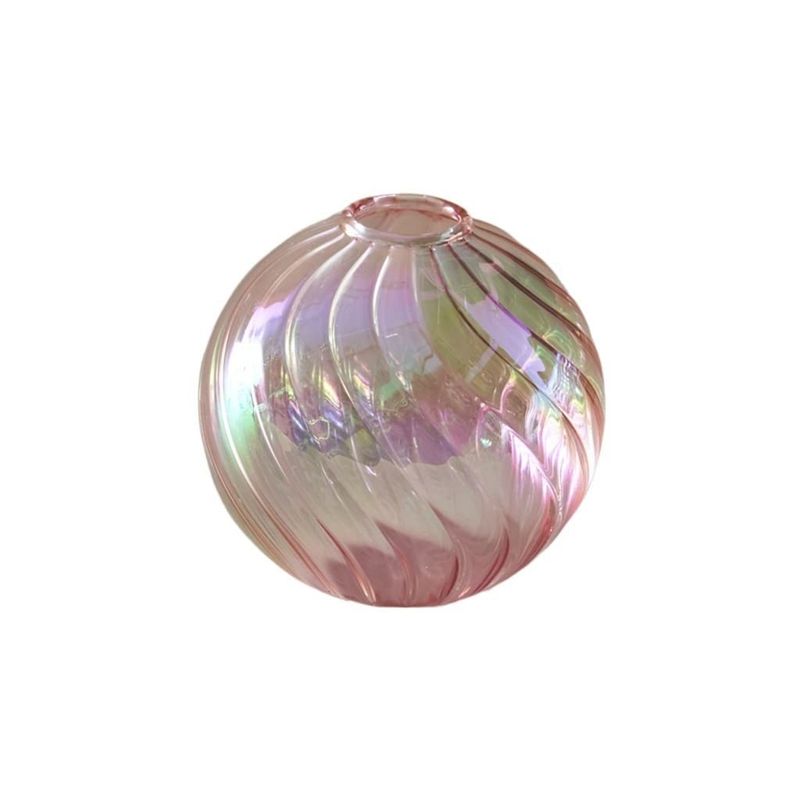 VATYERTY - Florero de cristal colorido para decoración del hogar