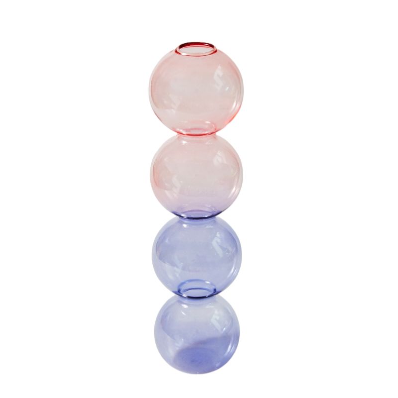 VATYERTY - Florero de cristal colorido para decoración del hogar