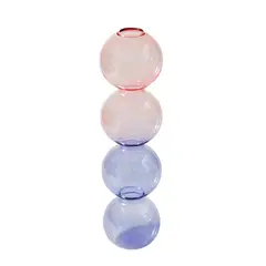 VATYERTY - Florero de cristal colorido para decoración del hogar
