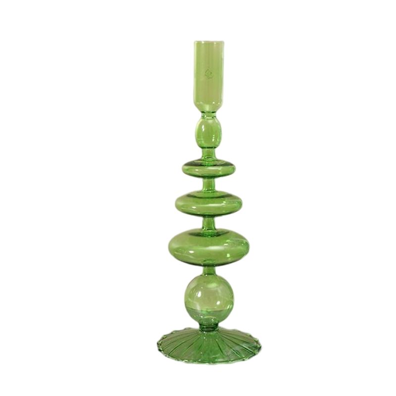 VATYERTY - Florero de cristal colorido para decoración del hogar