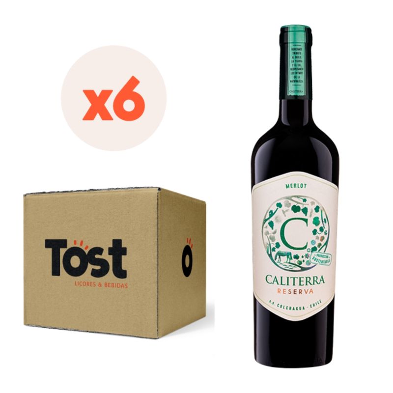CALITERRA - 6x Vino Caliterra Reserva Carmenere 750cc