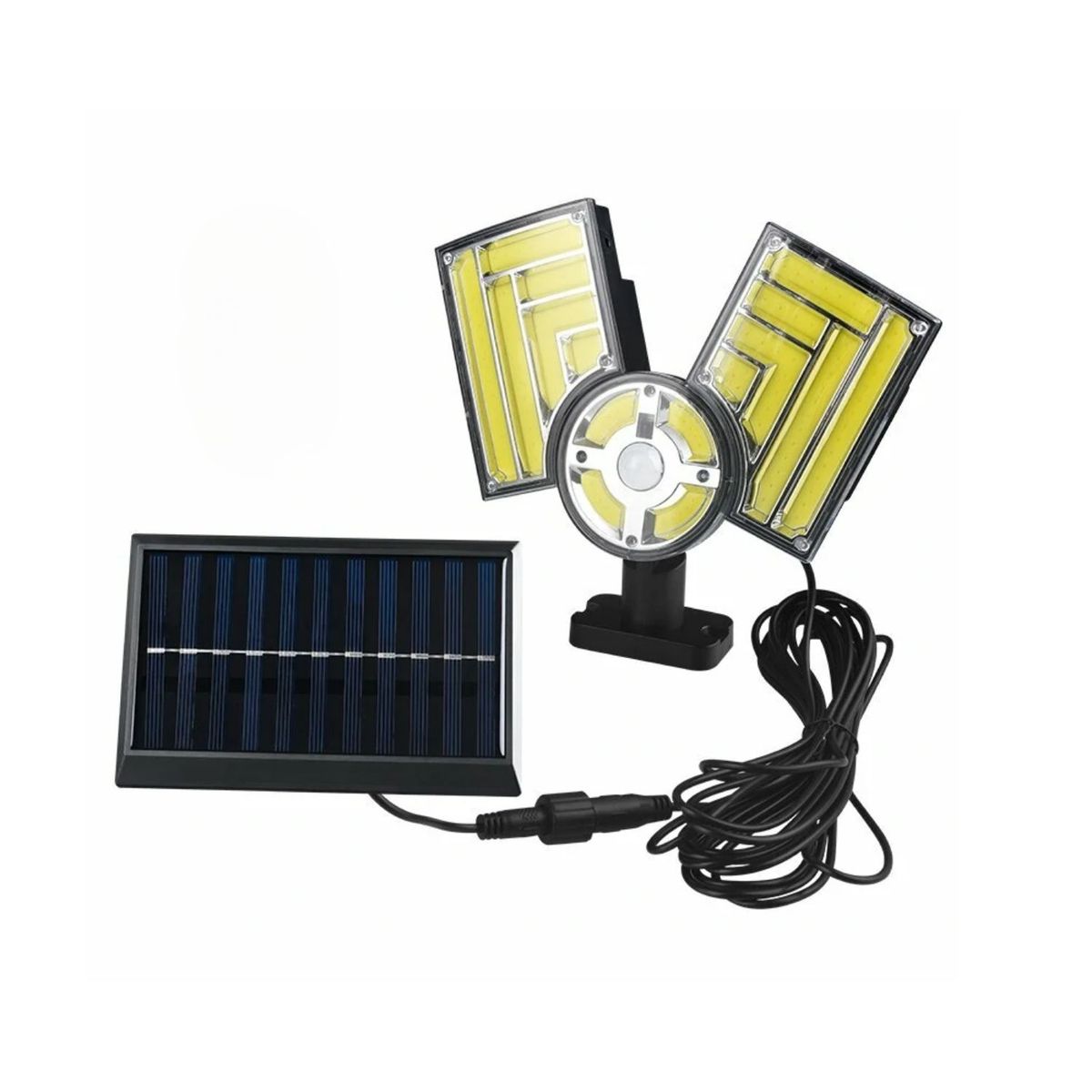 GENERICO - Lampara Exteriores Pared Recargable Solar Ajustable 112 Led
