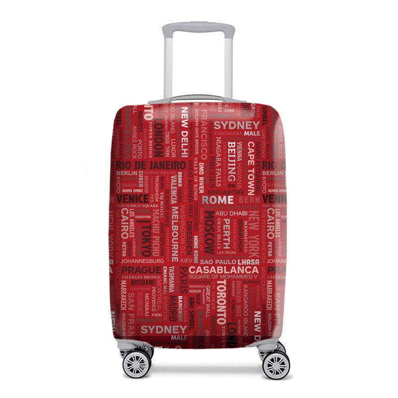 CUBRITAS - FUNDA CUBRE MALETA CITIES ROJA