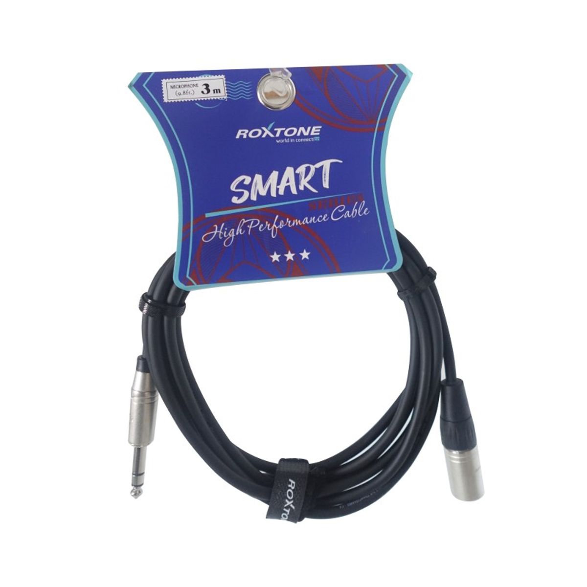 GENERICO - Cable de micrófono XLR macho a jack estéreo 6,3 mm 3 metros