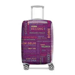 CUBRITAS - FUNDA CUBRE MALETA CITIES VIOLETA