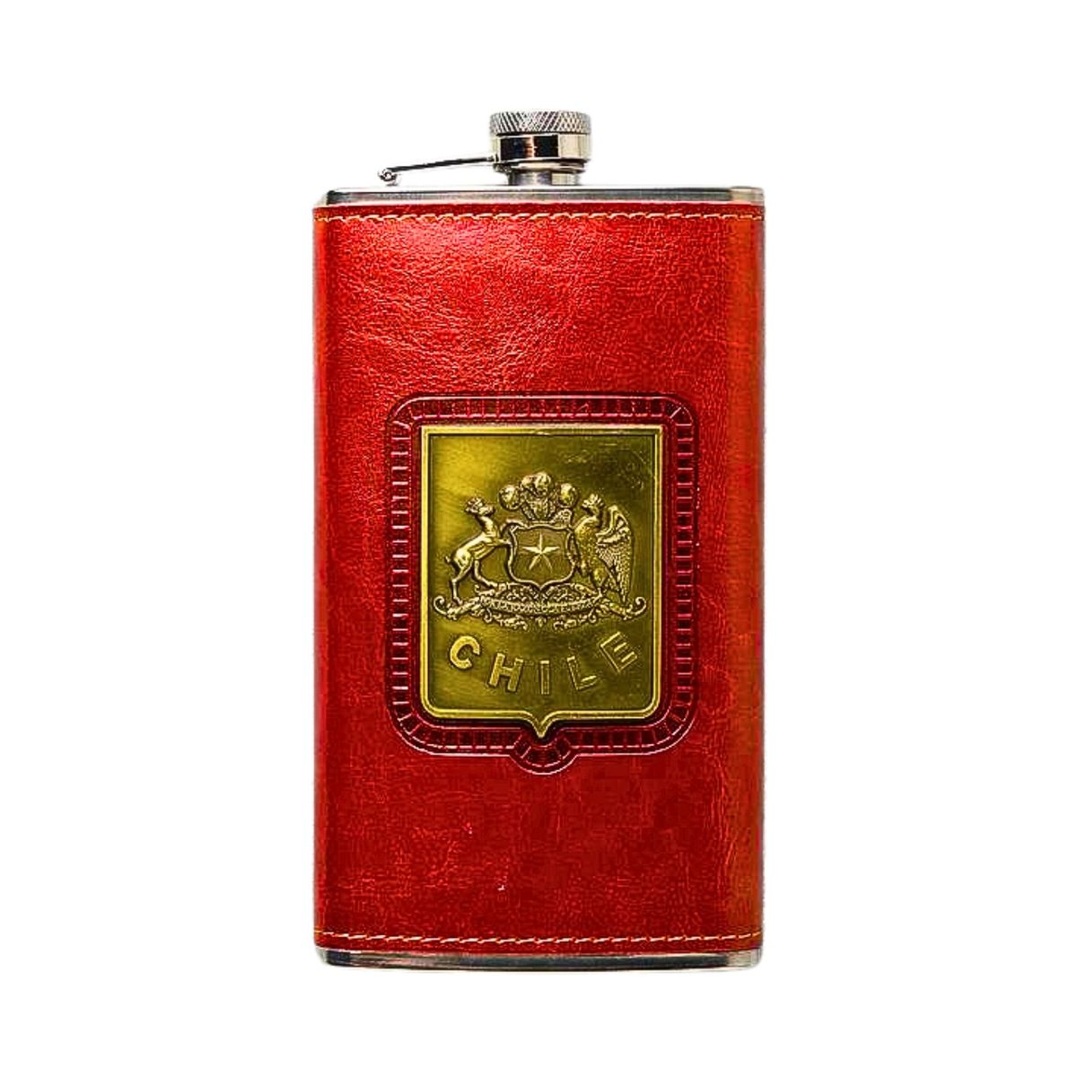 GENERICO - Petaca Diseño Escudo De Chile Elegante Regalo Papá Esposo