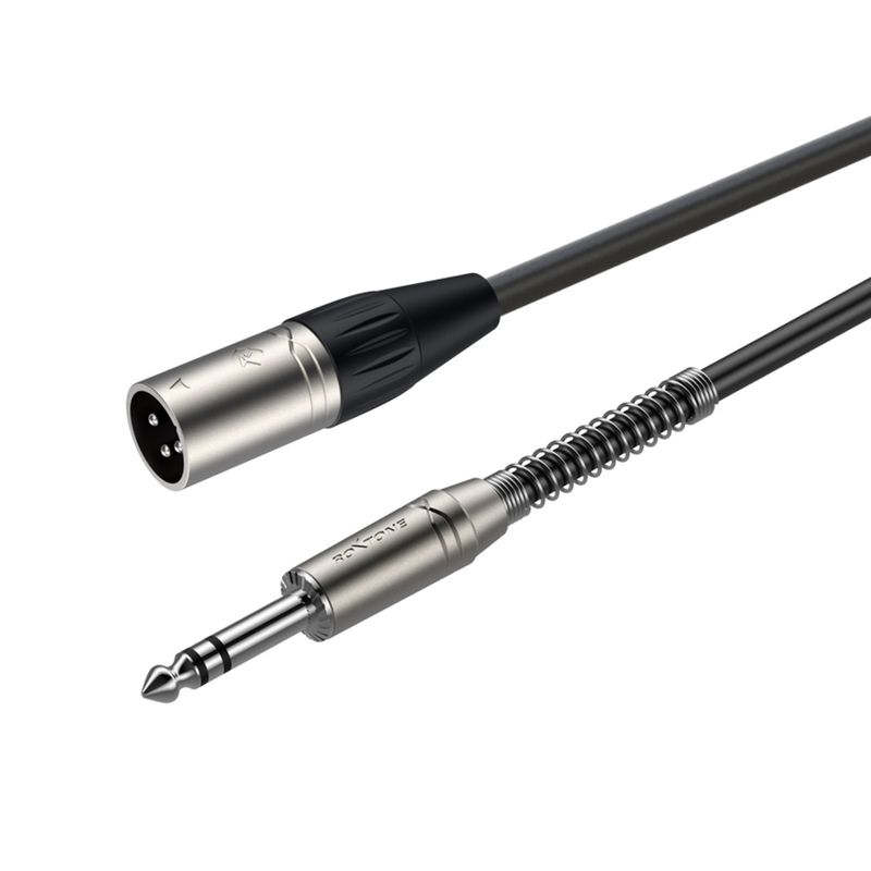 GENERICO - Cable de micrófono XLR macho a jack estéreo 6,3 mm 6 metros
