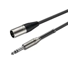 GENERICO - Cable de micrófono XLR macho a jack estéreo 6,3 mm 6 metros