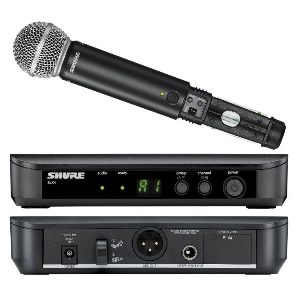 SHURE - Microfono Dinamico Inalambrico Shure BLX 24/SM 58
