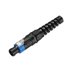 ROXTONE - Conector de audio hembra speakon 4 polos azul con resorte